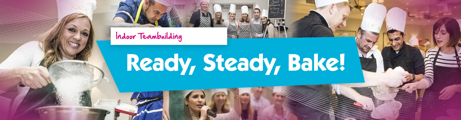 ready, steady, bake! team building event