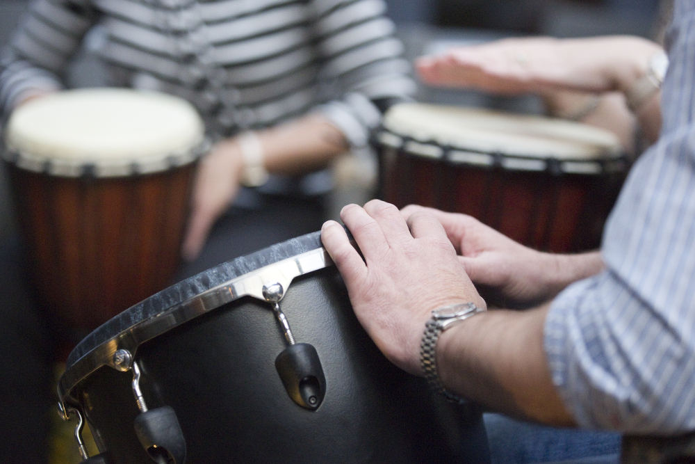 Drumming-close-up