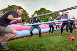 Human Table Football team bonding