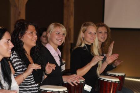 Drumming team